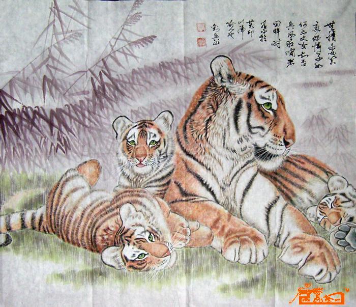虎-母子图